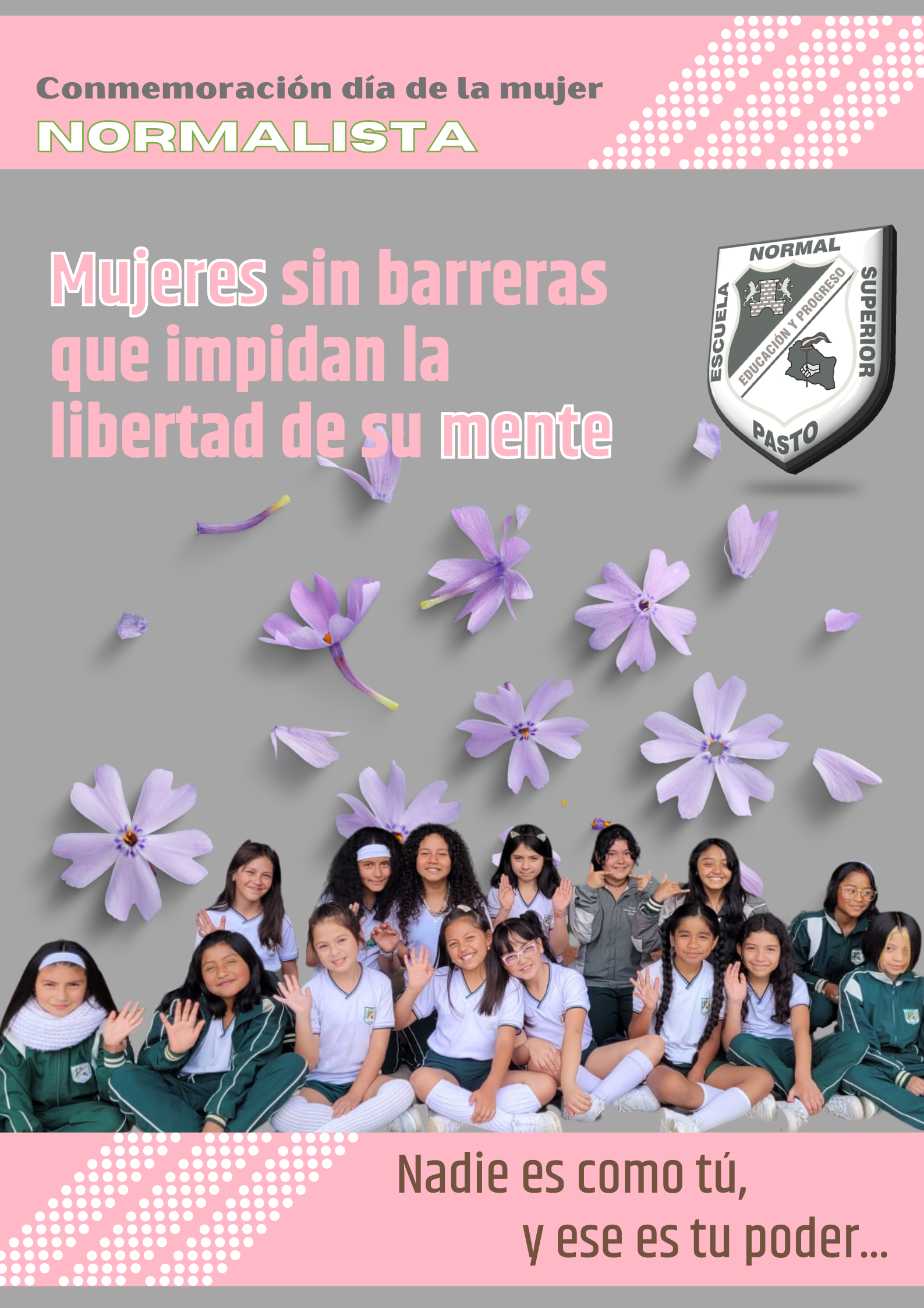 Feliz dia internacional de la mujer. Orgullosamente normalistas.